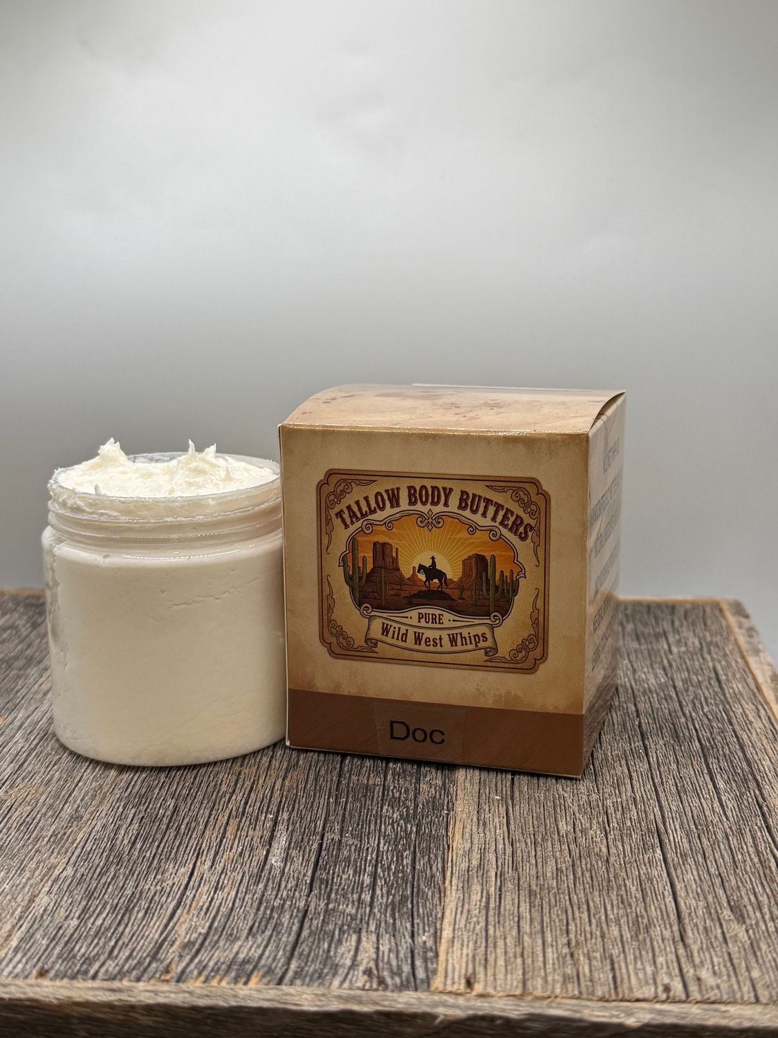 WWW DOC Wild West Whips Tallow Body Butters (Sandalwood, Citrus, Cedar, Musk, Amber &amp; Sage)