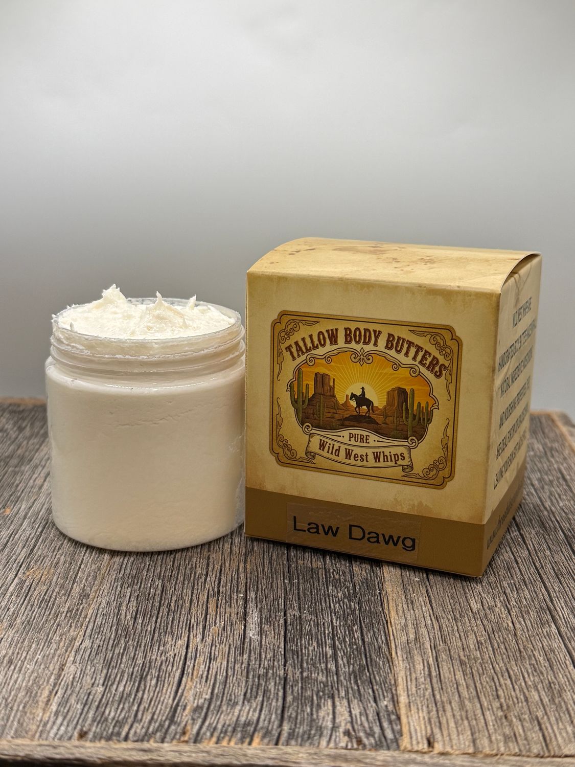 WWW Law Dawg Wild West Whips Tallow Body Butter (Grapefruit, Redwood and Coffee)