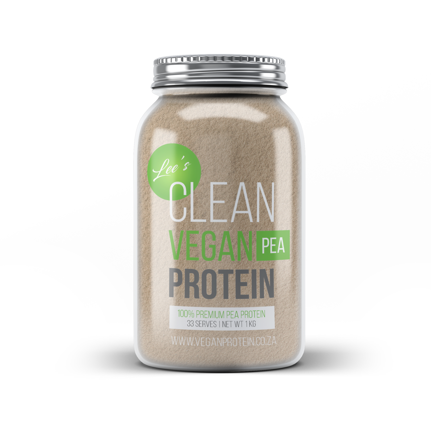 Pea Protein Powder Isolate - 1Kg in Glass Jars