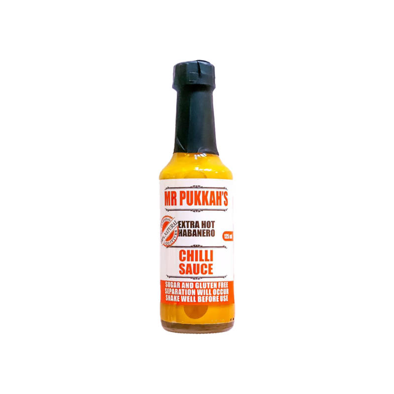 Mr Pukkah&#39;s - Extra Hot Habenero Chilli Sauce