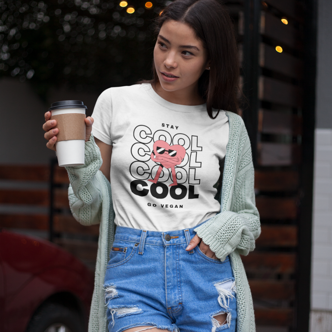 Vegan Streetfood Tee - Stay Cool Heart Dude
