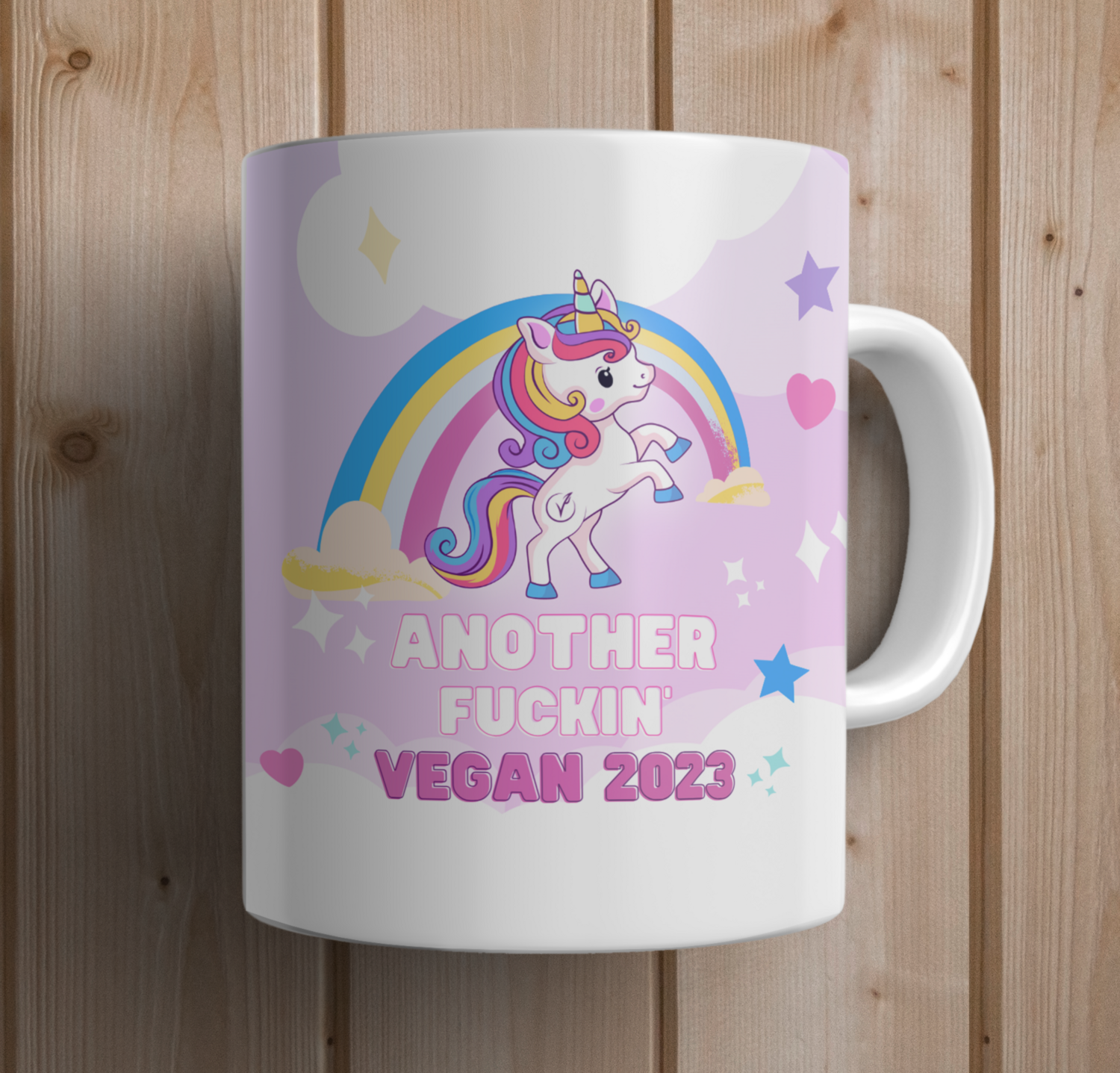 Another Fuckin&#39; Vegan 2023 Mug - Pink