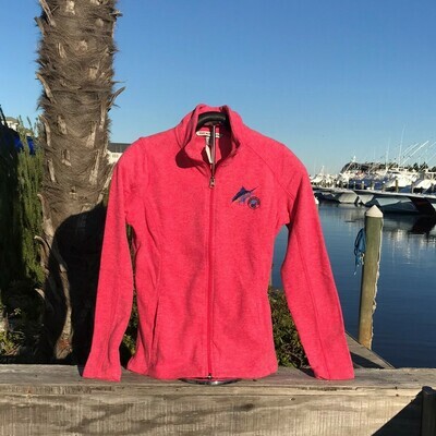 Ladies Micro Full Zip Fleece with Scratchy Marlin Logo Ladies Micro Full Zip Fleece with Scratchy Marlin Logo