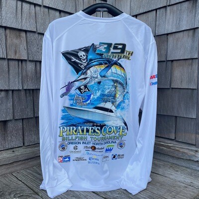 39th Annual Pirate’s Cove Billfish Tournament Moisture Wicking Long Sleeve Shirt