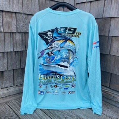 39th Annual Pirate’s Cove Billfish Tournament Moisture Wicking Long Sleeve Shirt