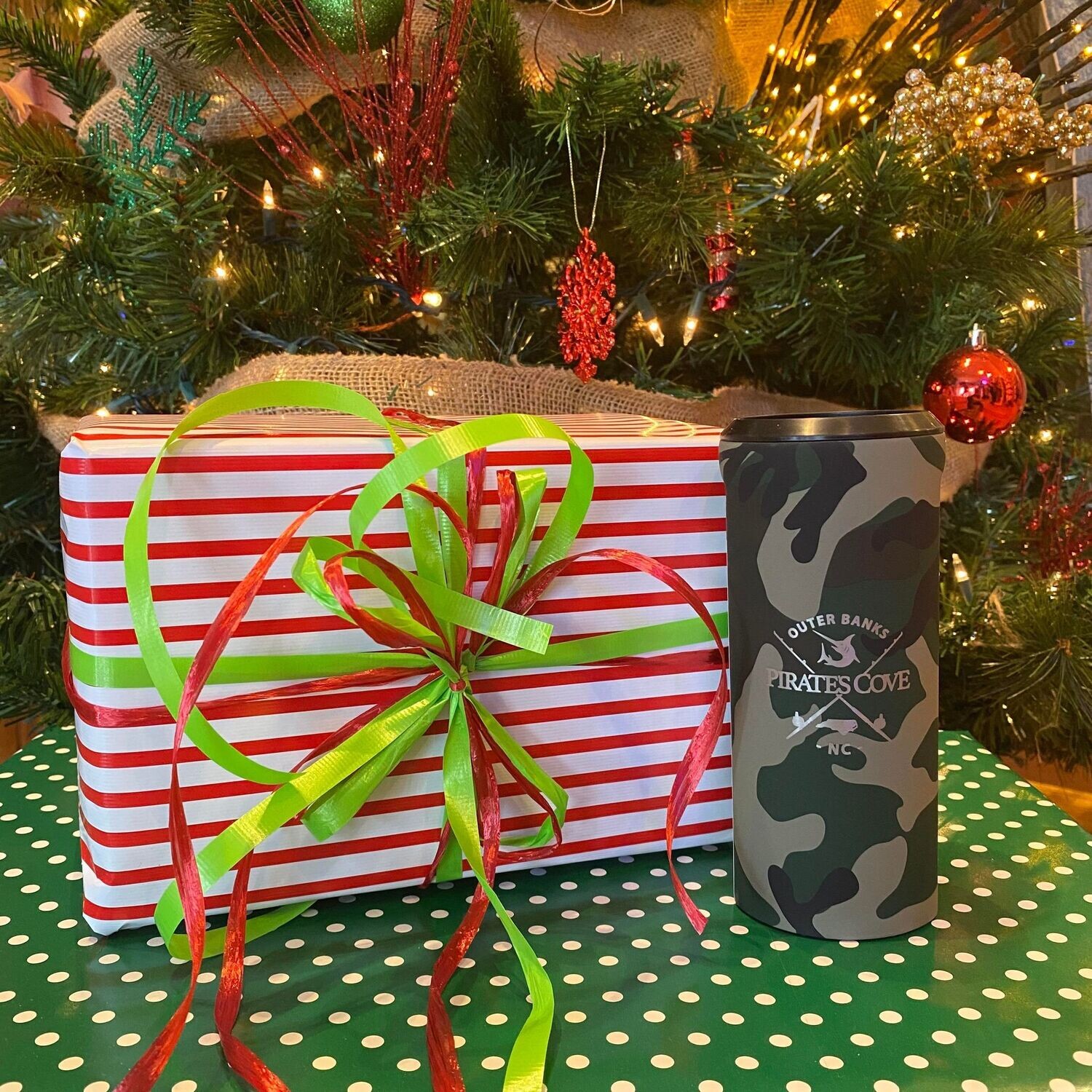 Corkcicle Etched Slim Can Coolers Pirate's Cove Marina