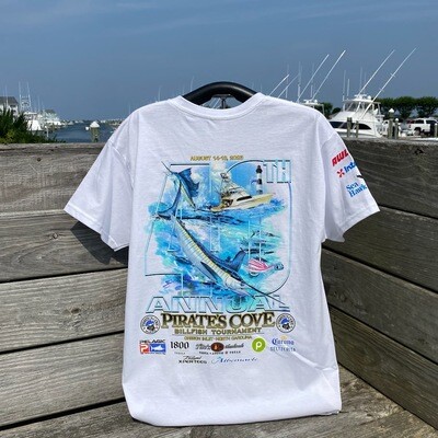 40th Annual Pirate's Cove Billfish Tournament Short Sleeve T-Shirt