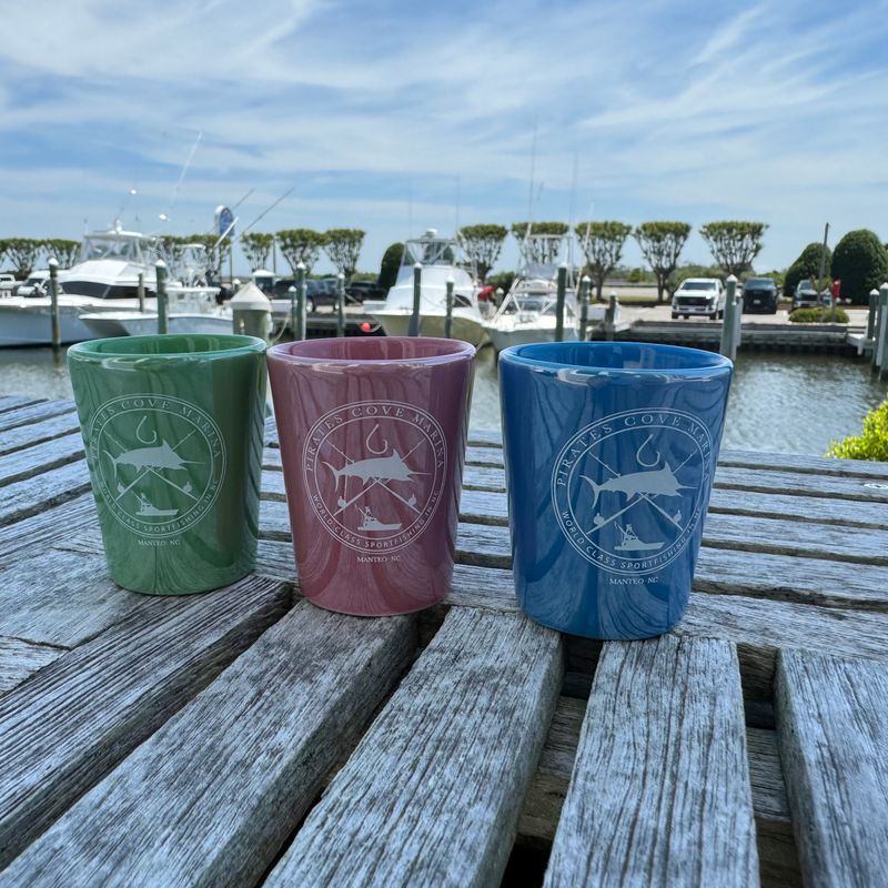 Pirate's Cove Glossy Logo Shot Glass