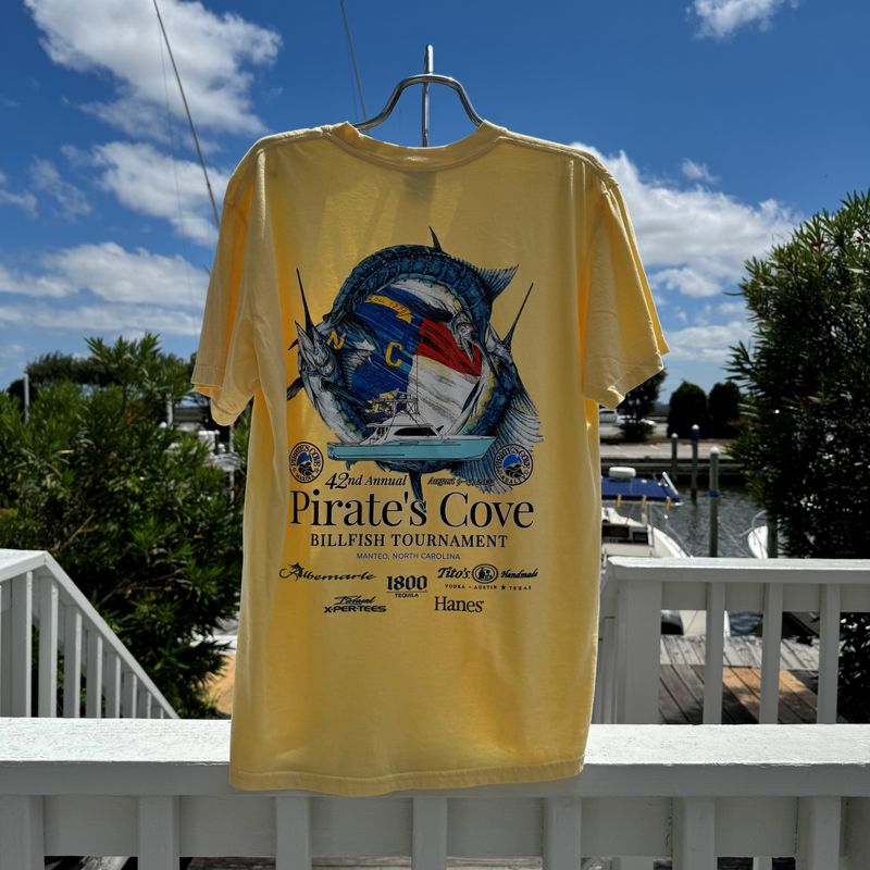 42nd Annual Pirate's Cove Billfish Tournament Short Sleeve T-Shirt