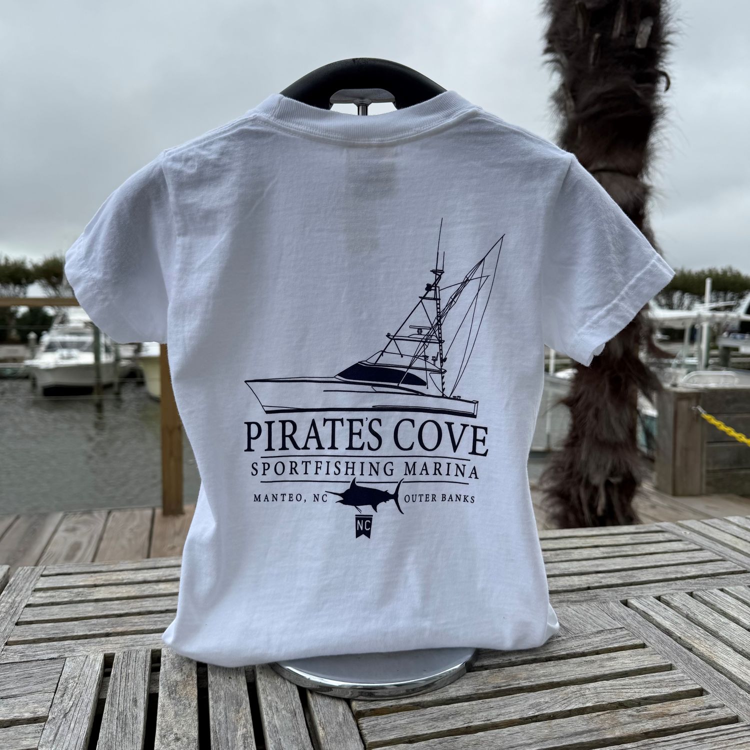 Youth PC Charter T-Shirt, Color: White, Size: X-Small