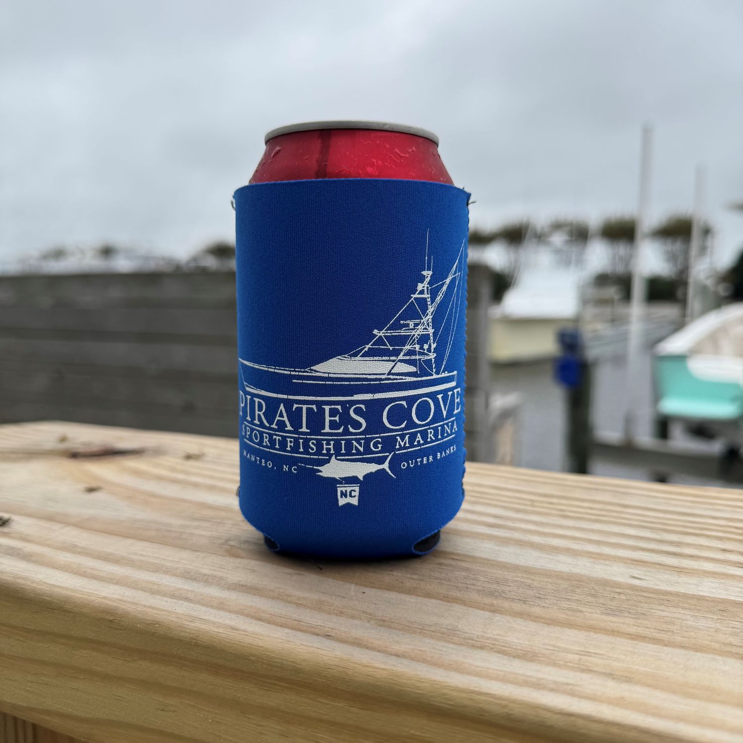 Pirate's Cove Neoprene Collapsible Huggie, Color: Royal Blue