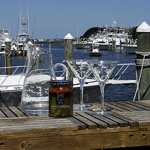 Swimming Fish Martini Glasses Swimming Fish Martini Glasses