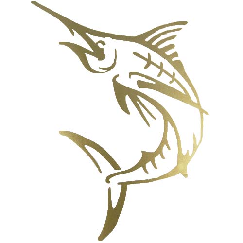 Decal - Gold Marlin