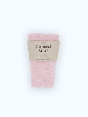 Diamond Scarf - chmaler flauschiger Schal in ballettrosa