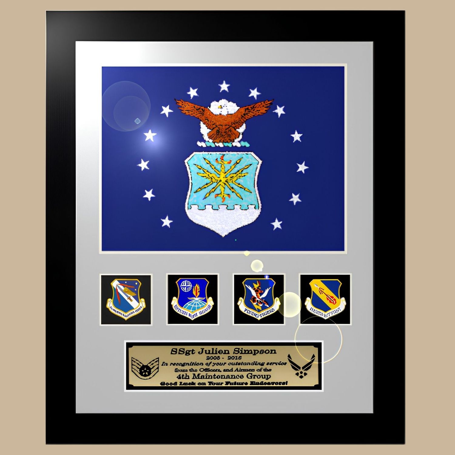 Framed Air Force Flag