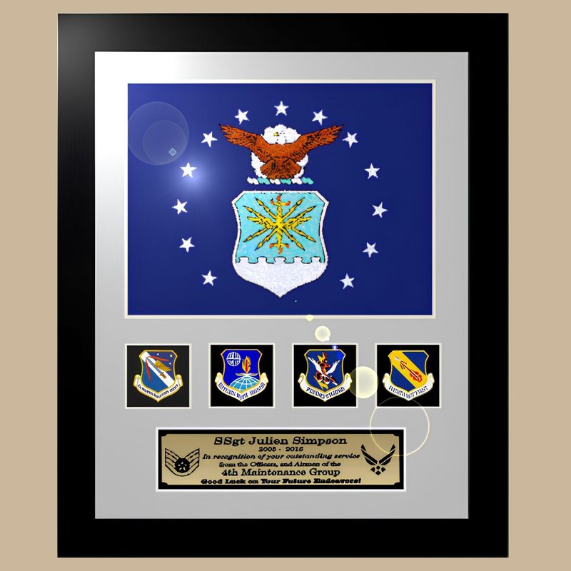 Framed Air Force Flag Framed Air Force Flag