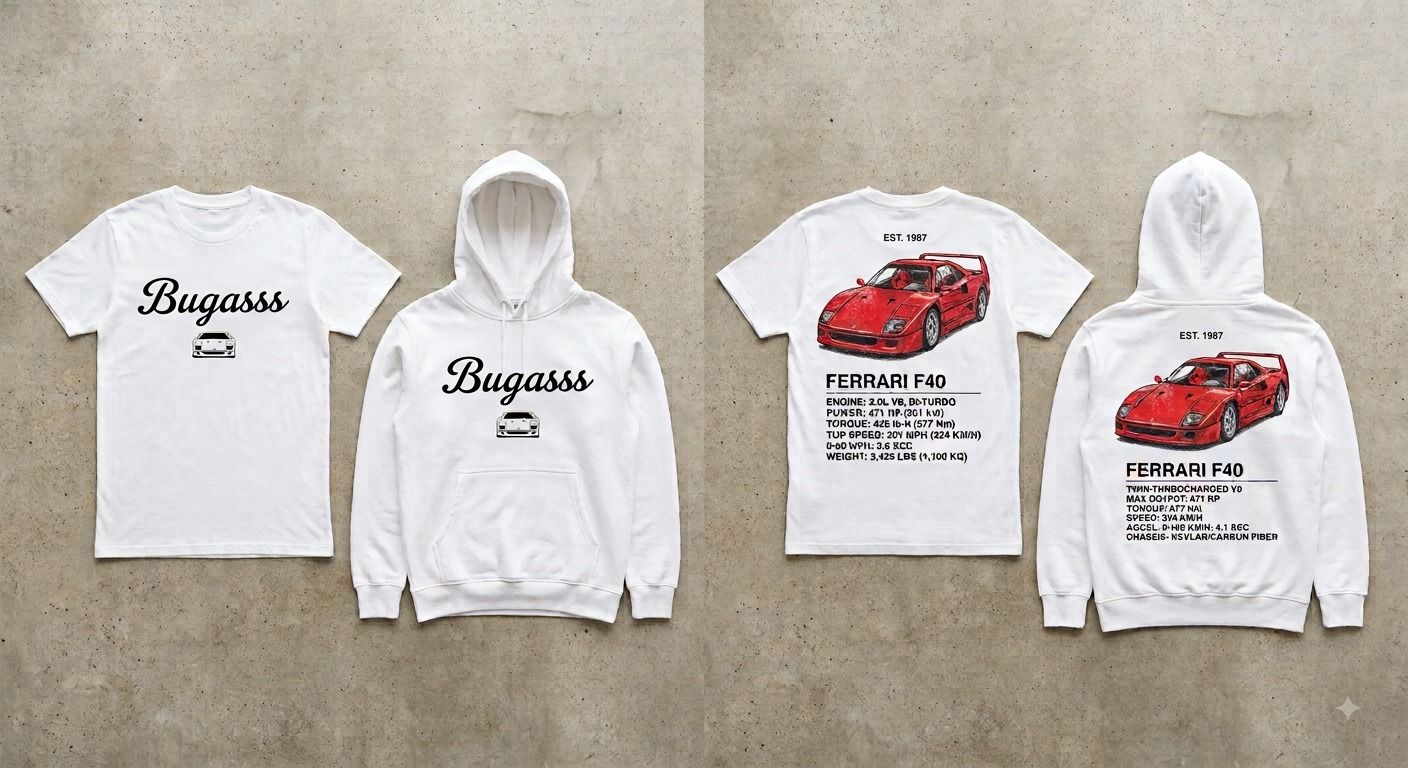 Camiseta/Sudadera Bugasss Ferrari F40