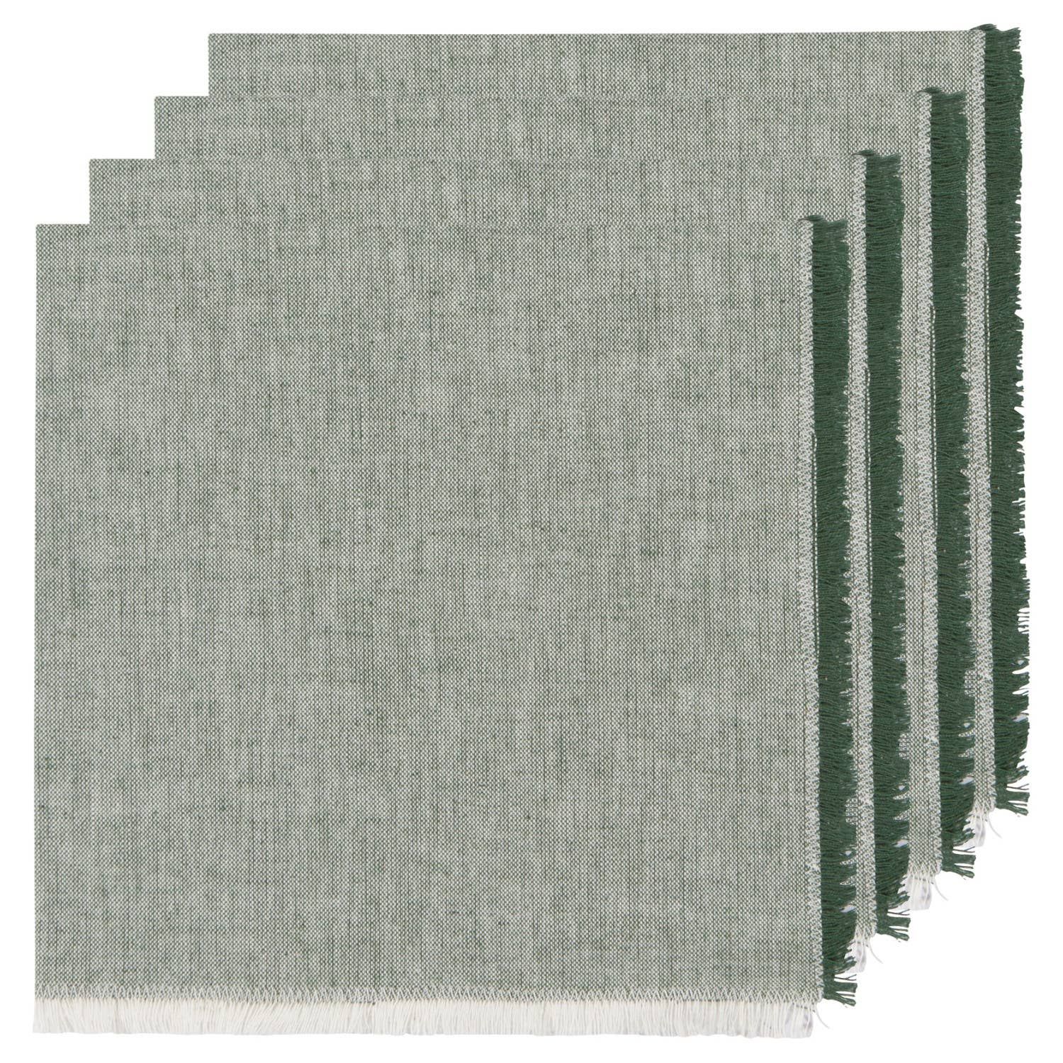 Jade Green Chambray Napkins Set of 4