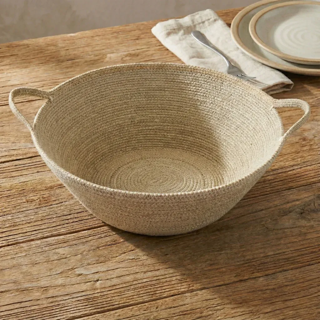 Hydra Woven Seagrass Bowl - Grey
