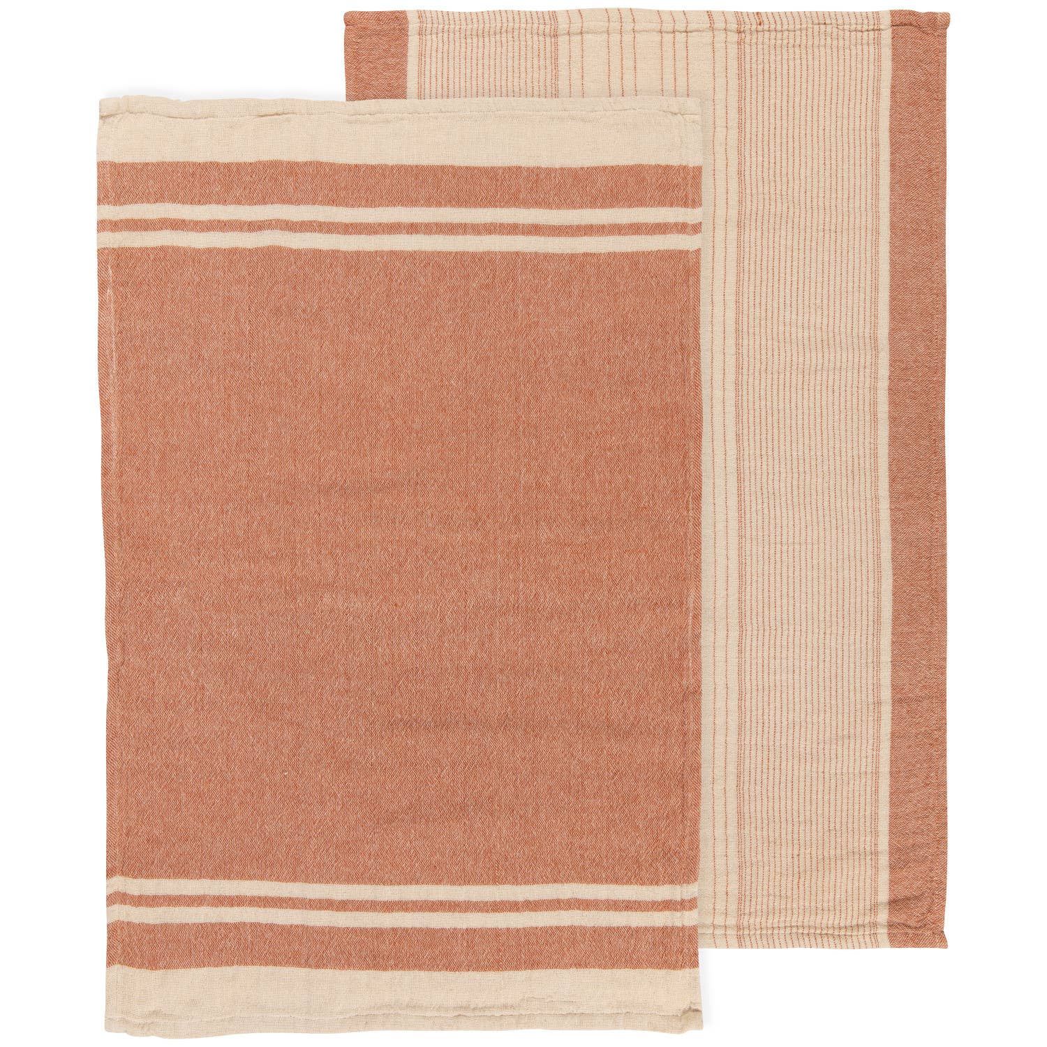 Linea Cinnamon Stick Woven Dishtowels - Set of 2