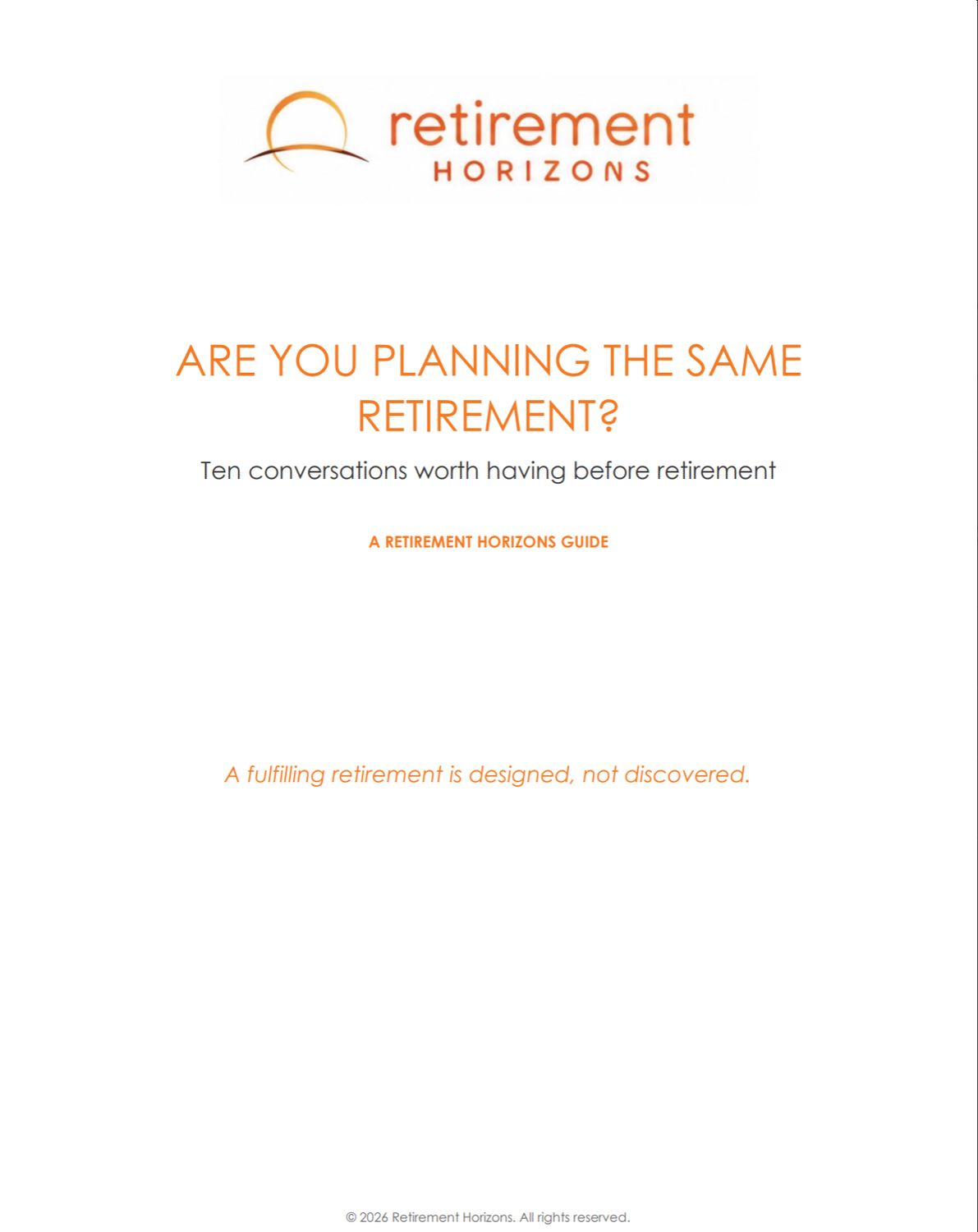 ARE YOU PLANNING THE SAME RETIREMENT EBOOK