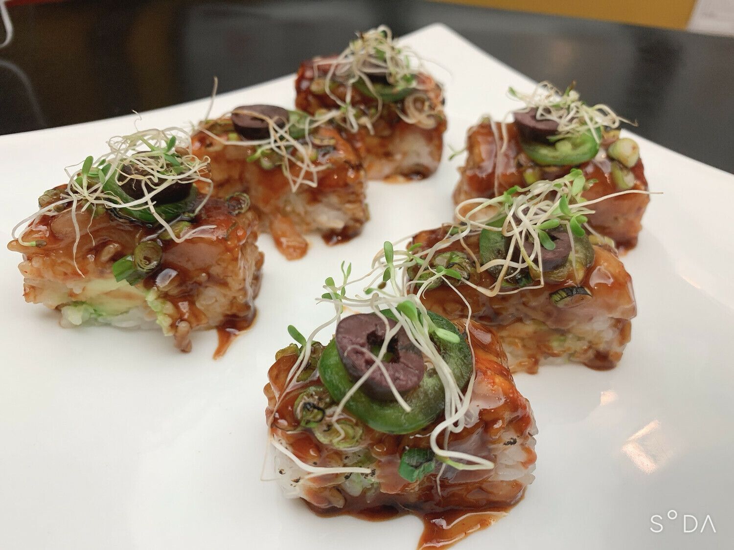 Cooked Shrimp Aburi Oshi