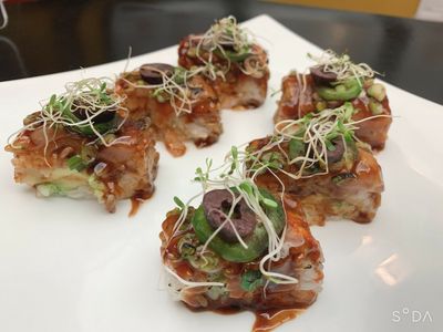 Cooked Shrimp Aburi Oshi