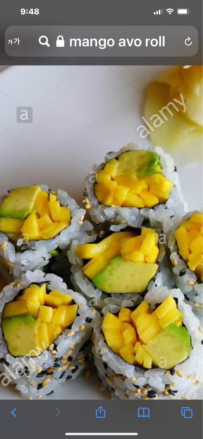 Mango &amp; Avocado Roll