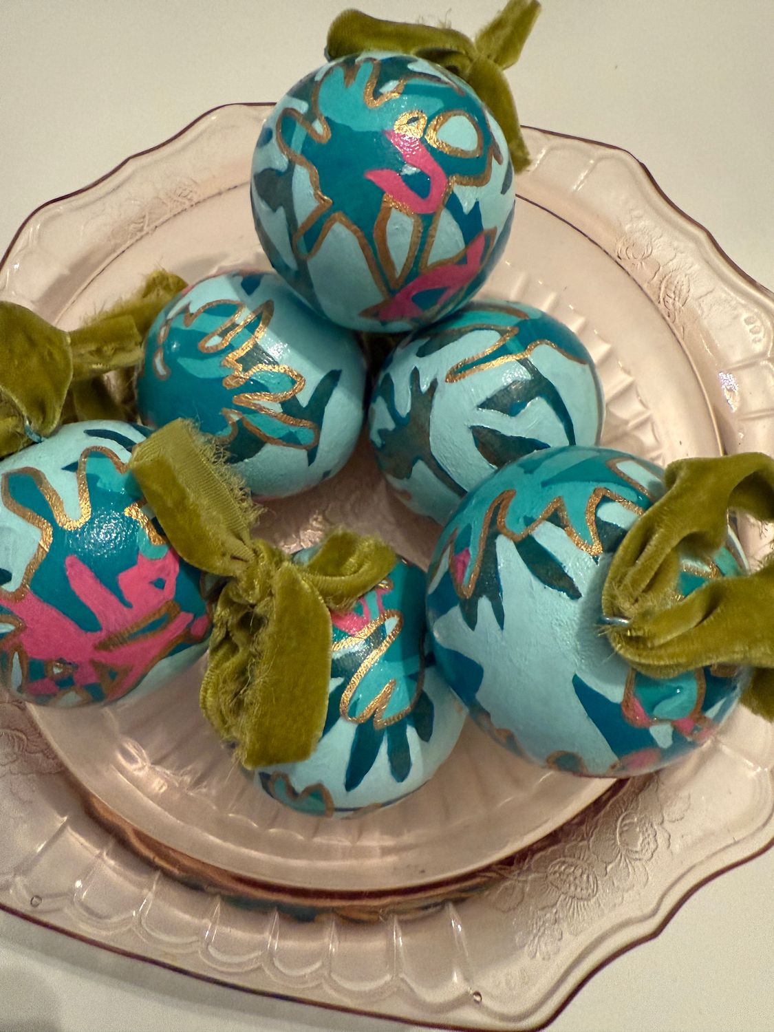 Paintings in the Round - Light Blue