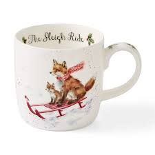 Wrendale Sleigh Ride 11oz Christmas Mug