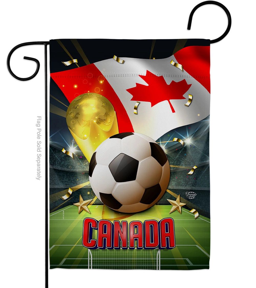 Canada World Cup Garden Flag
