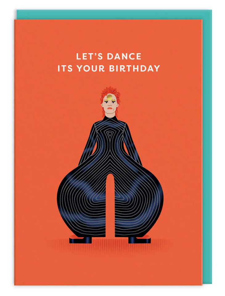 David Bowie Let's Dance its your Birthday Card