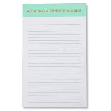 Adulting &amp; Other Hard Shit Notepad