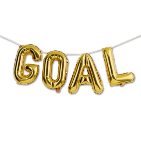 Goal Gold Balloon Garland