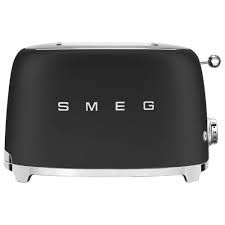 Smeg Two Slice Toaster Matt Black