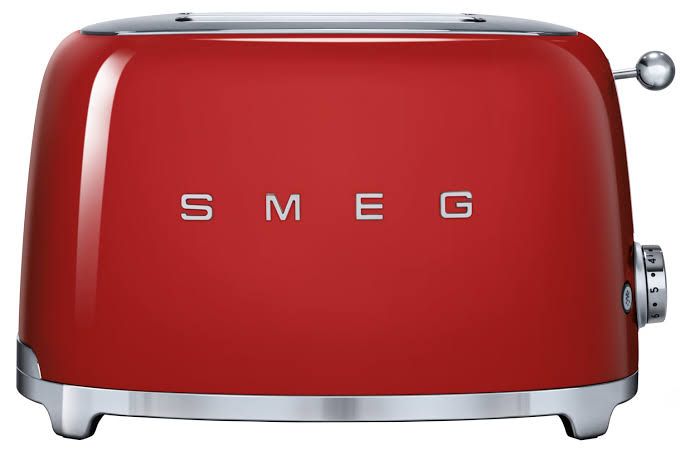 Smeg 2 slice Toaster Red