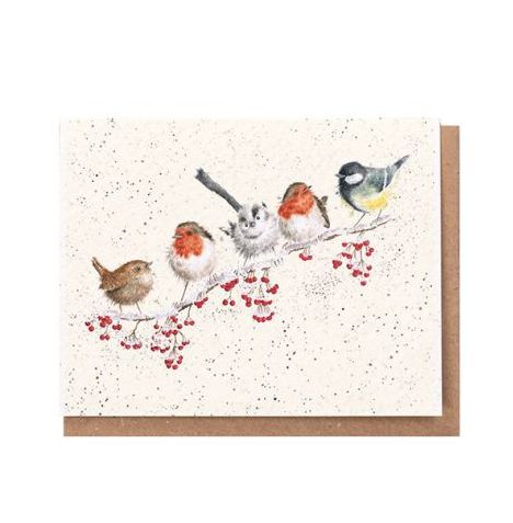 Wrendale Birds Snowy day Card small