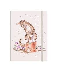 Wrendale Cat Flexi Notebook Hide and Squeak
