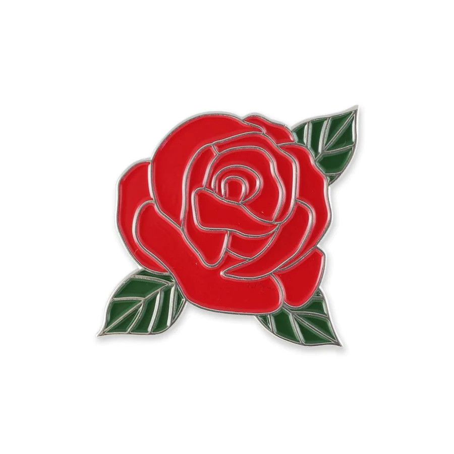 Red Rose Pin