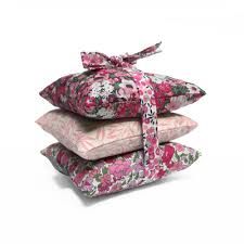 Stack of 3 Lavender Sachets in Liberty Pink