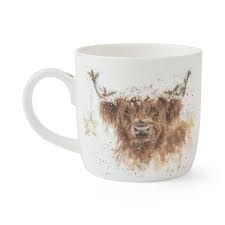 Wrendale Highland Star Mug Christmas