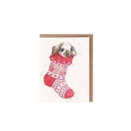Wrendale Christmas Stocking Card small