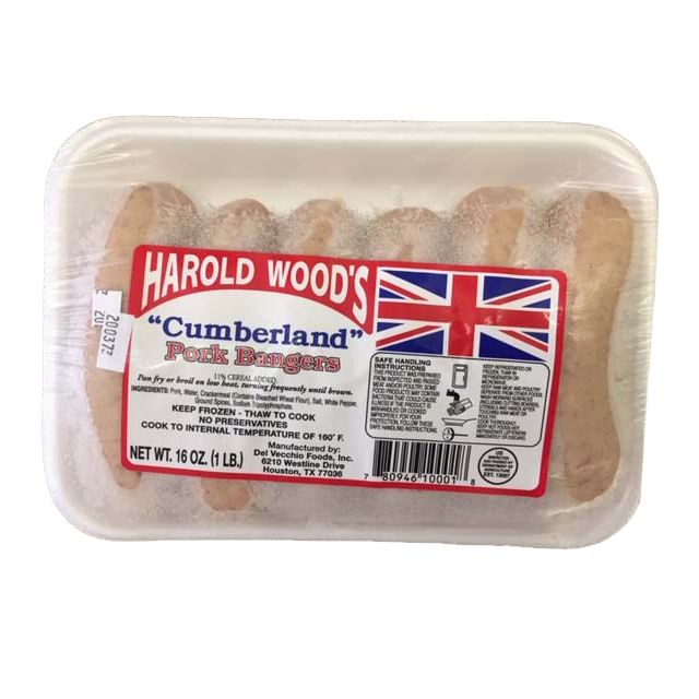 Harold Wood Cumberland Bangers - PICK UP ONLY