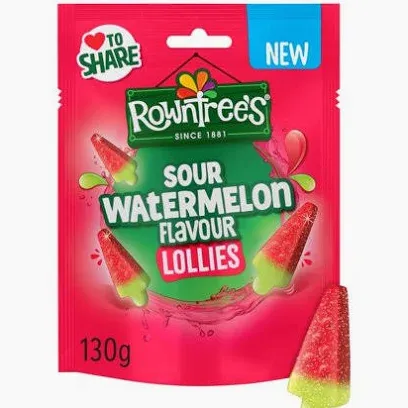 Rowntree's Sour Watermelon Flavour Lollies