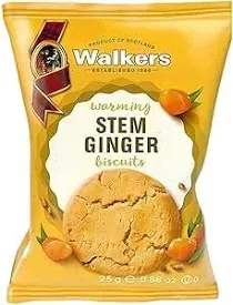 Walker's Stem Ginger 2pkt