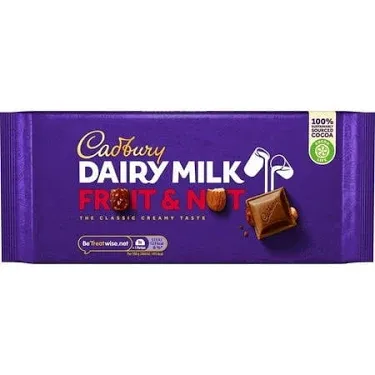 Cadbury Dairy Milk Fruit &amp; Nut 180g