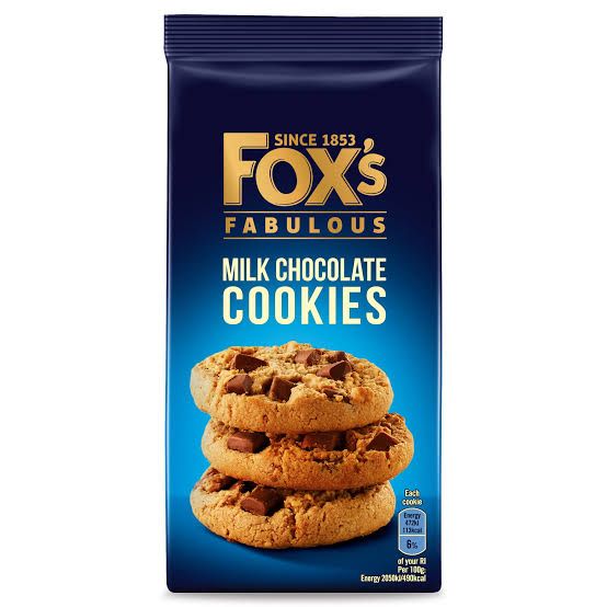 Fox's Fabulous Milk Chocolate Cookies