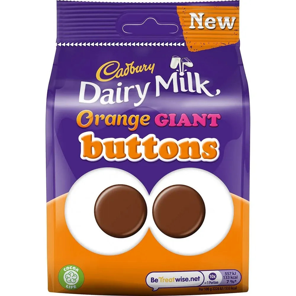 Cadbury Dairy Milk Buttons Orange