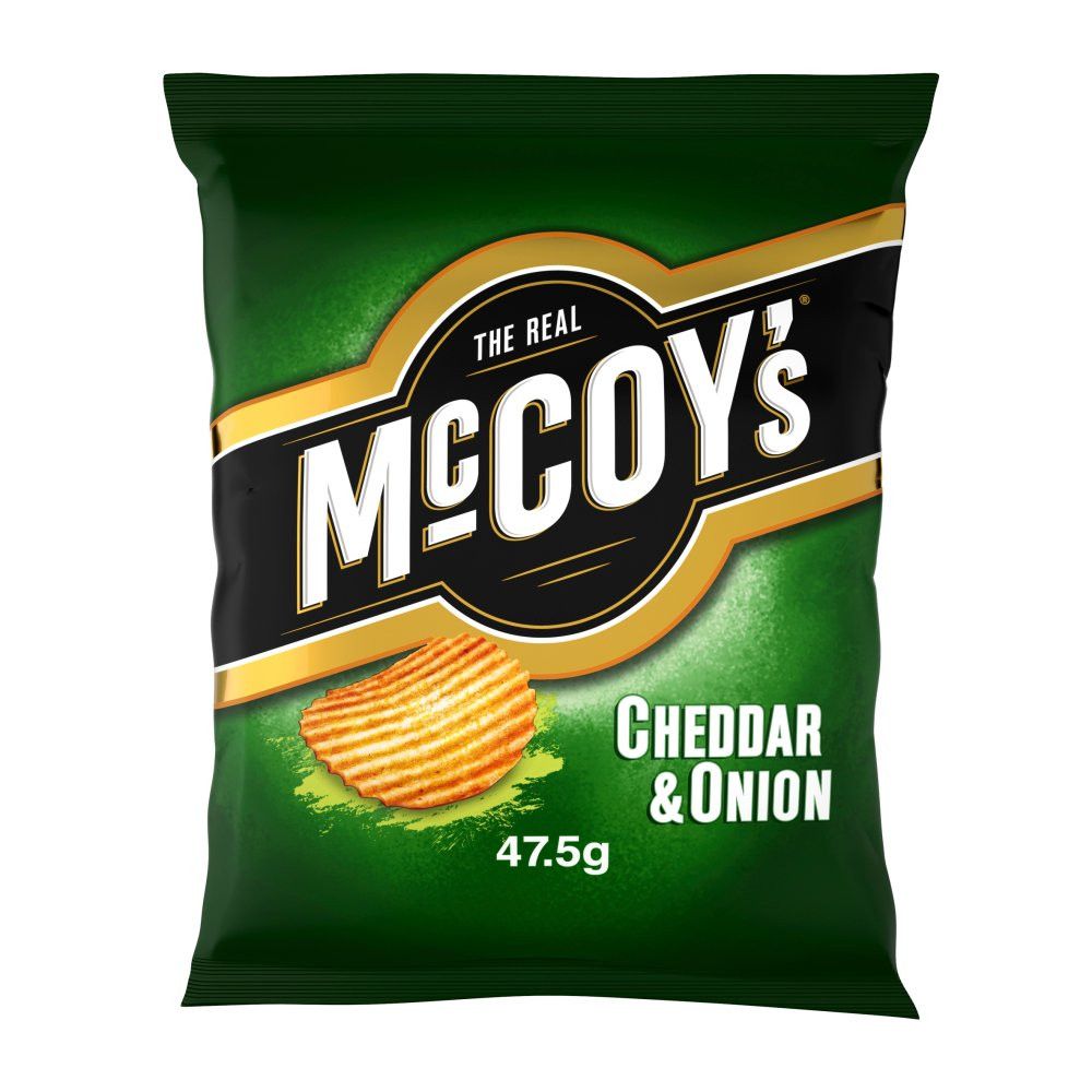 McCoys Cheddar and Onion Crisps