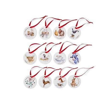 Gift Tree Decoration Wrendale 12 days of Christmas